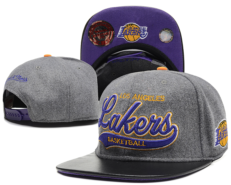 NBA Los Angeles Lakers MN Snapback Hat #87
